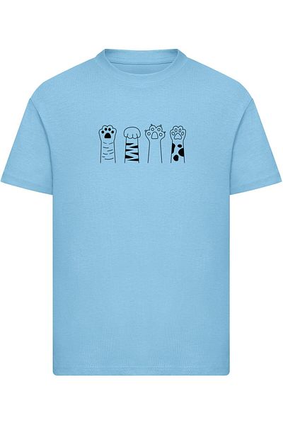 Merchcode Kids Cat Paws -  Basic T-Shirt