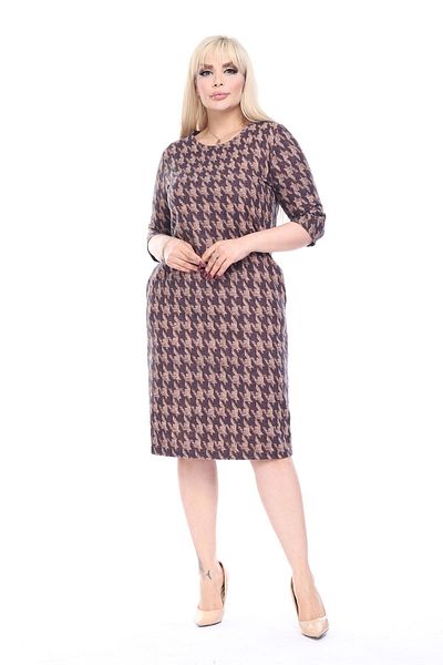modayız Double Pocket Winter Plus Size Dress 37E-2491