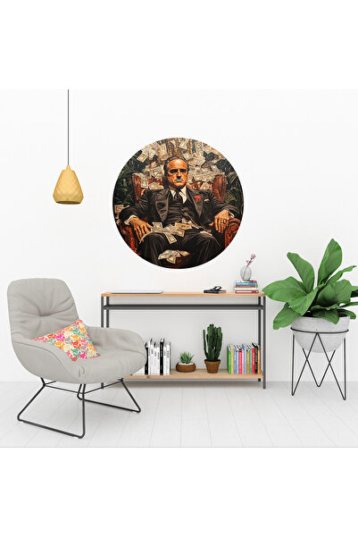 KOSS Dijital Autocolant rotund celebru The Godfather - Decor de perete pentru camera adolescentului