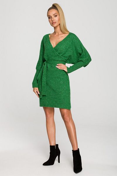 Made of Emotion Wrap sweater dress