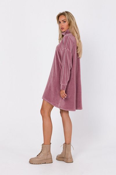 Made of Emotion Asymmetric velour dress
