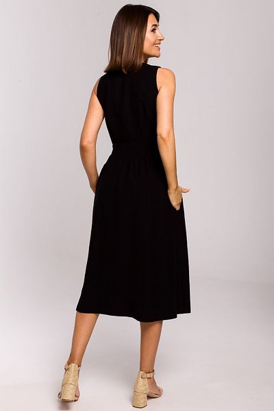 Stylove Sleeveless dress with a flared bottom