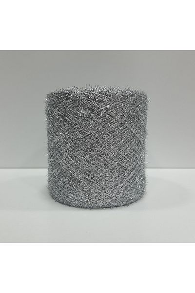İPLİKOUTLET Ασημί Χρώμα Glitter Beard (Crystal) Σχοινί 200 γραμμάρια