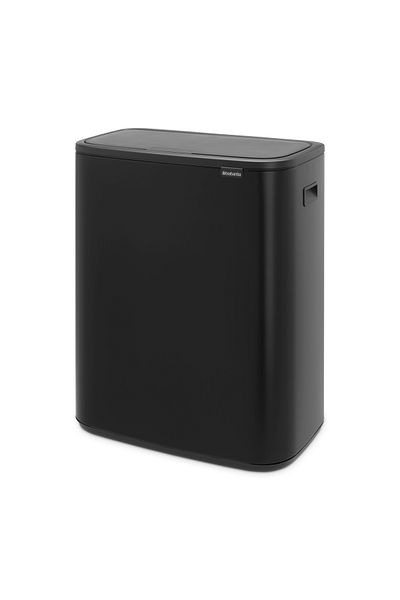 Brabantia Bo Touch Bin 60 litre, Plastic Bucket,Matt Black