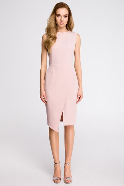 Stylove Rochie cu fanta asimetrica in fata