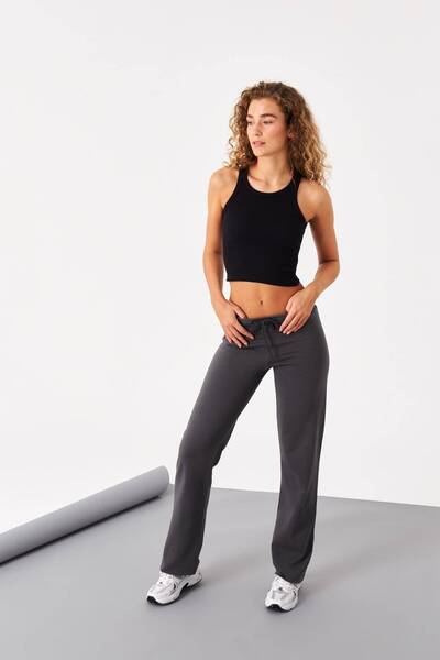 Addax Halter Yaka Fitilli Crop Atlet A0942-x5