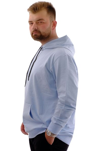 ModeXL Φούτερ Ice Blue Mode XL με κουκούλα καγκουρό τσέπης - U24166