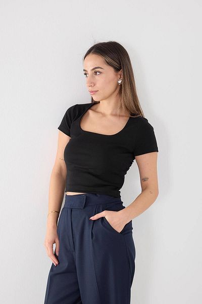 Addax Μπλουζάκι Basic με κοντομάνικο