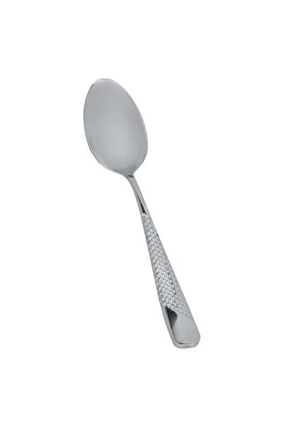 Alsaif Gallery Al Saif Gallery steel tea spoon set, 6 pieces, engraved - silver