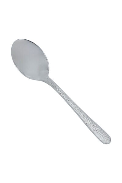 Alsaif Gallery Al Saif Gallery steel tea spoon set, 6 pieces, engraved - silver