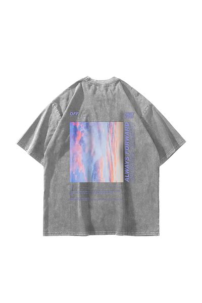 Sekizbiraltı Washable White 1989 Back Printed Oversize Unisex Tshirt