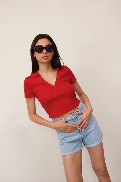 Addax Polo Neck Short Sleeve T-Shirt P1124-H2