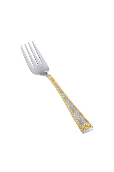 Alsaif Gallery Al Saif Gallery steel sweet fork set, 6 pieces, triangle patte...