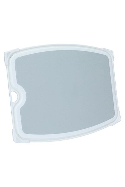 Alsaif Gallery Al Saif Gallery Plastic Rectangular Cutting Board, 42x32x1.3 cm - Gray