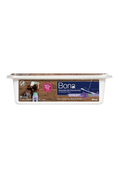 BONA Lavender Scent Hardwood Floor Disposable Wet Cleaning Pads
