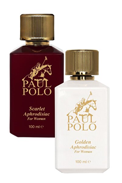 PAUL POLO Scarlet Ve Golden Unisex Aphrodisiac Etkili Parfüm Edp 100ml*2'li Set