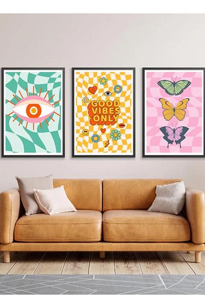 Taranist Poster din hârtie - Good Vibes Colorful Positive