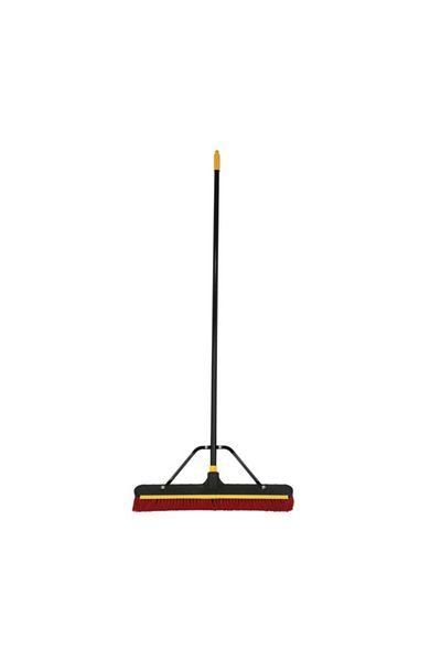 QUICKIE Heavy Duty Durable Push Broom with Built-In Squeegee