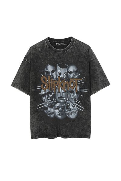 Touz Moda Μπλουζάκι με στάμπα Unisex Oversize Series Rock Slipknot
