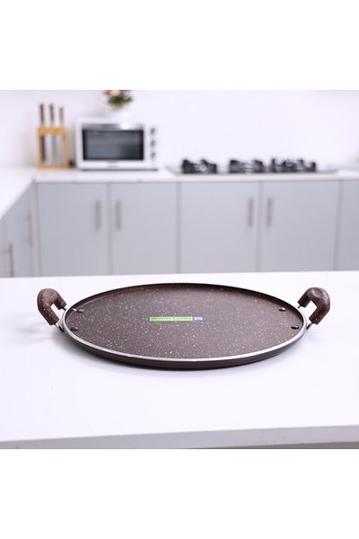 ROYALFORD RF8378 Aluminium Round Tawa with Granite Finish