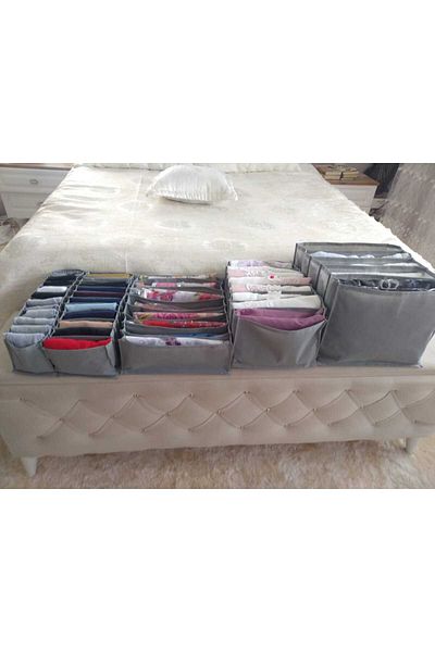ATLAS HURÇ Organizer 5 Piece Set Gray Color (S-M-L-Xl-Xxl)