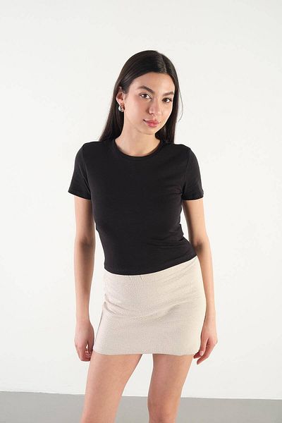 Addax Tricou de bază cu gât crew P15686-T8