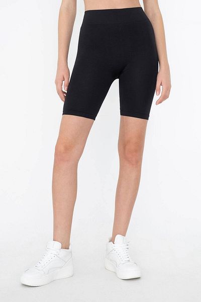 Addax High Waist Seamless Leggings Look Sports Shorts - Tyt12410-E11