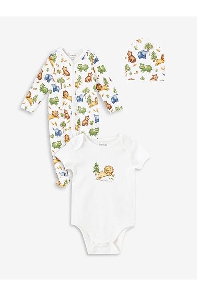 LC Waikiki Printed Baby Boy Hospital Exit Set