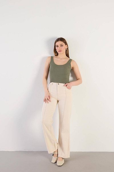 Addax U Neck Modal Crop Tank Top A13389-R12