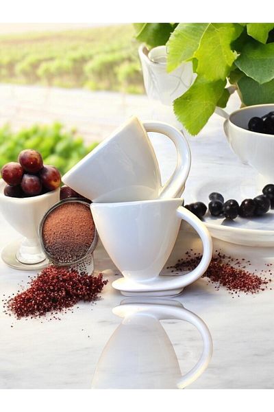 AYMETA Set of 2 Ceramic Turkish Coffee and Espresso Cups