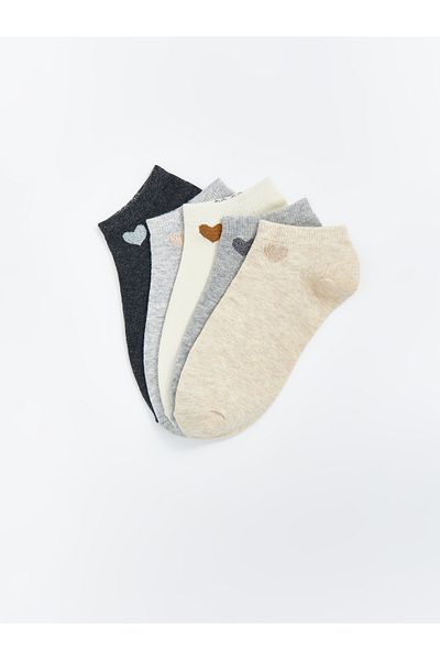 LC Waikiki Pack of 5 Patterned Women's Booties Socks