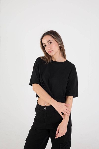 Addax T-shirt Crew Neck Basic P1158-j7