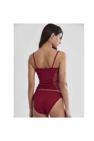 Lonca Tekstil Women's Tank Top with Lace Detail on the Side