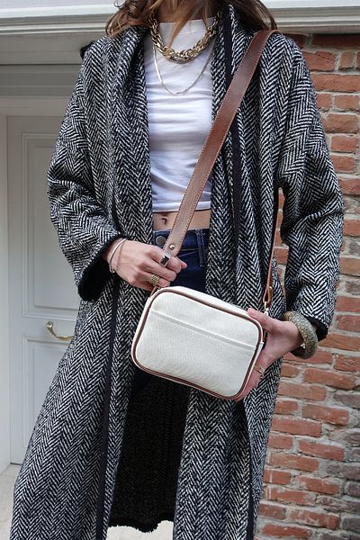 Housebags Cream Colored Soft Canvas Tote Bag - 219
