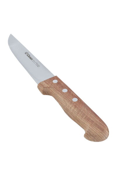 Alsaif Gallery Al Saif Gallery steel knife, size 13 cm, wooden handle - brown