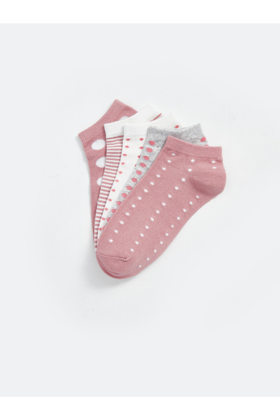 LC Waikiki Patterned Women's Booties Socks 5 Pack
