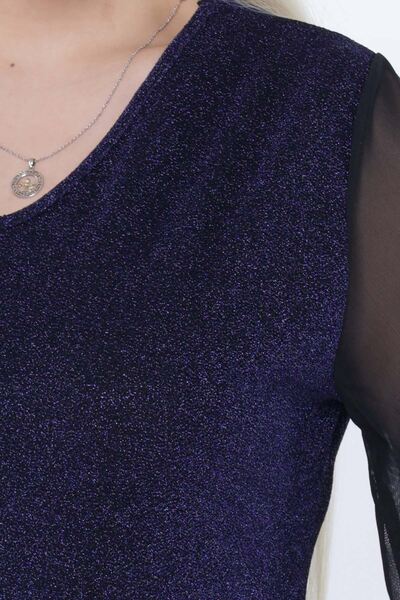 modayız Işıltılı Şık Büyük Beden Elbise 6C-2303