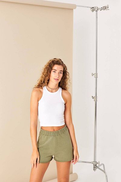 Addax Halter Collar Corded Crop Tank Top A0942-x5