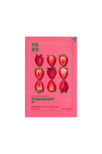 Holika Holika Pure Mask Sheet Strawberry - Facial Mask with Strawberry Content (1 Piece)