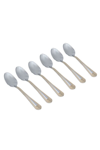 Alsaif Gallery Al Saif Gallery Steel Cutlery Set, 6 Pieces - Silver