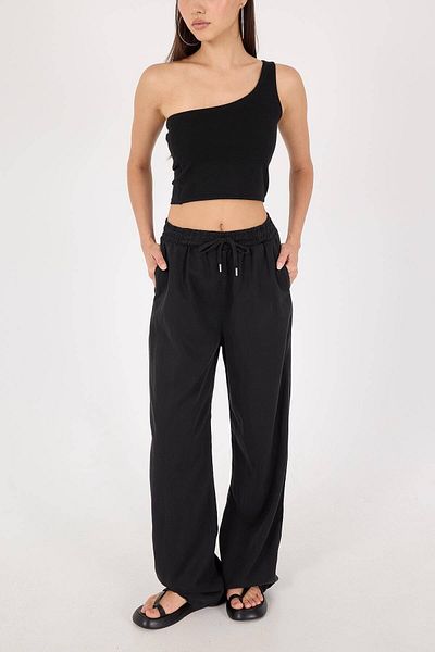 Addax Lace-up Wide Leg Trousers - PN4707-PNU
