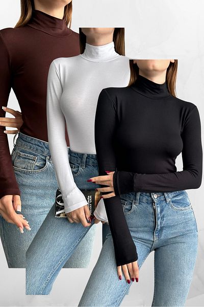 macharel jeans Μισό ζιβάγκο Basic μακρυμάνικο κορμάκι