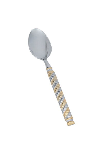 Alsaif Gallery Al Saif Gallery steel tea spoon set, 6 pieces, engraved - gold...