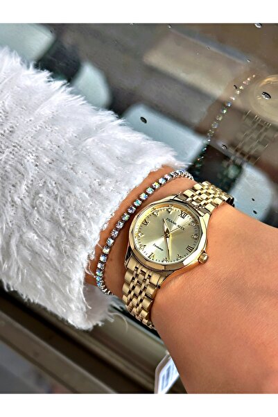Frank Alex GOLD METAL WOMEN WRIST WATCH