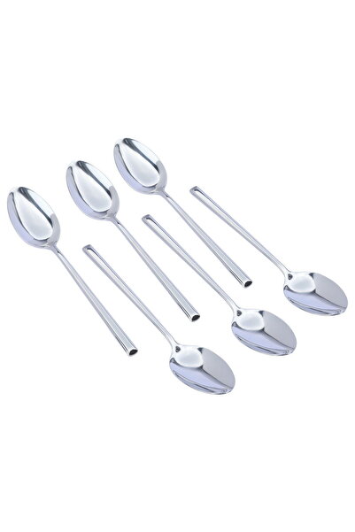 Alsaif Gallery Sola SteelAl Saif Gallery Cutlery Set, 6 Pieces, Striped - Silver