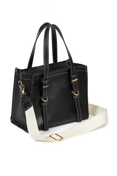 macharel jeans Geantă neagră Mini Tote ZR pentru femei