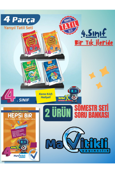 Mavitikli Yayıncılık 4.SINIF SÖMESTR TATİLİ ve SORU BANKASI