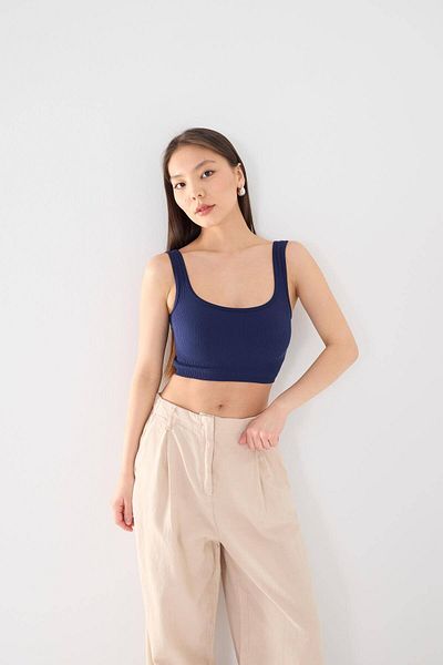 Addax Square Neck Seamless Crop Athlete A0187-l5
