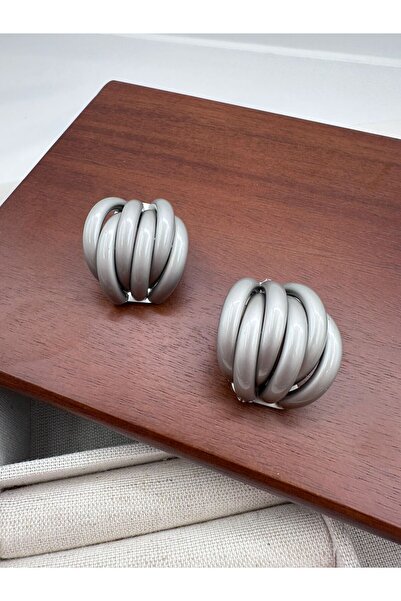 Jerie Mat Kaplama Bombeli Sarmal Vintage Küpe