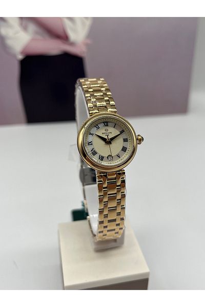 Hislon Gold Classic Women's Wristwatch 3 Atm Waterproof